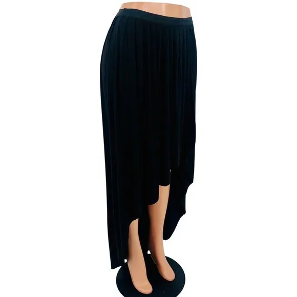 Vintage Y2K Urban Outfitters Black High-Low Maxi Skirt W/ Shorts Whimsygoth Boho - Picture 8 of 12